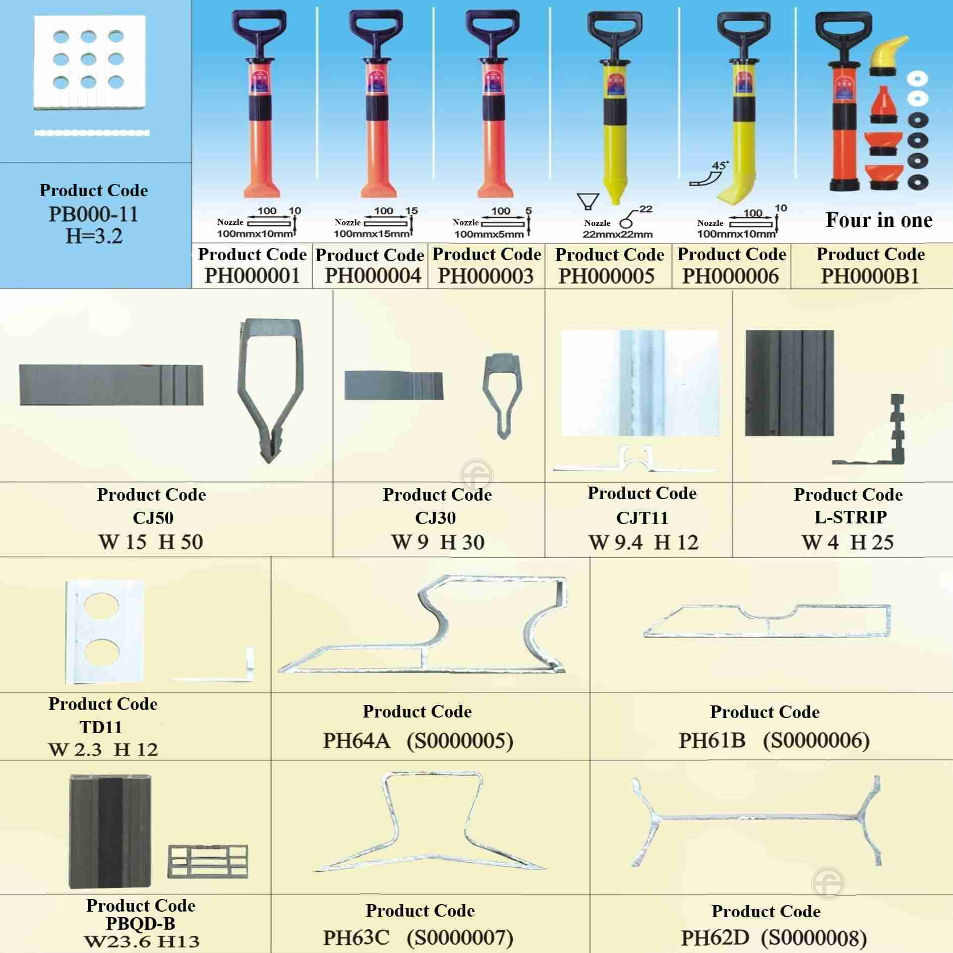 CONTROL JOINT & LEVELING TOOLS