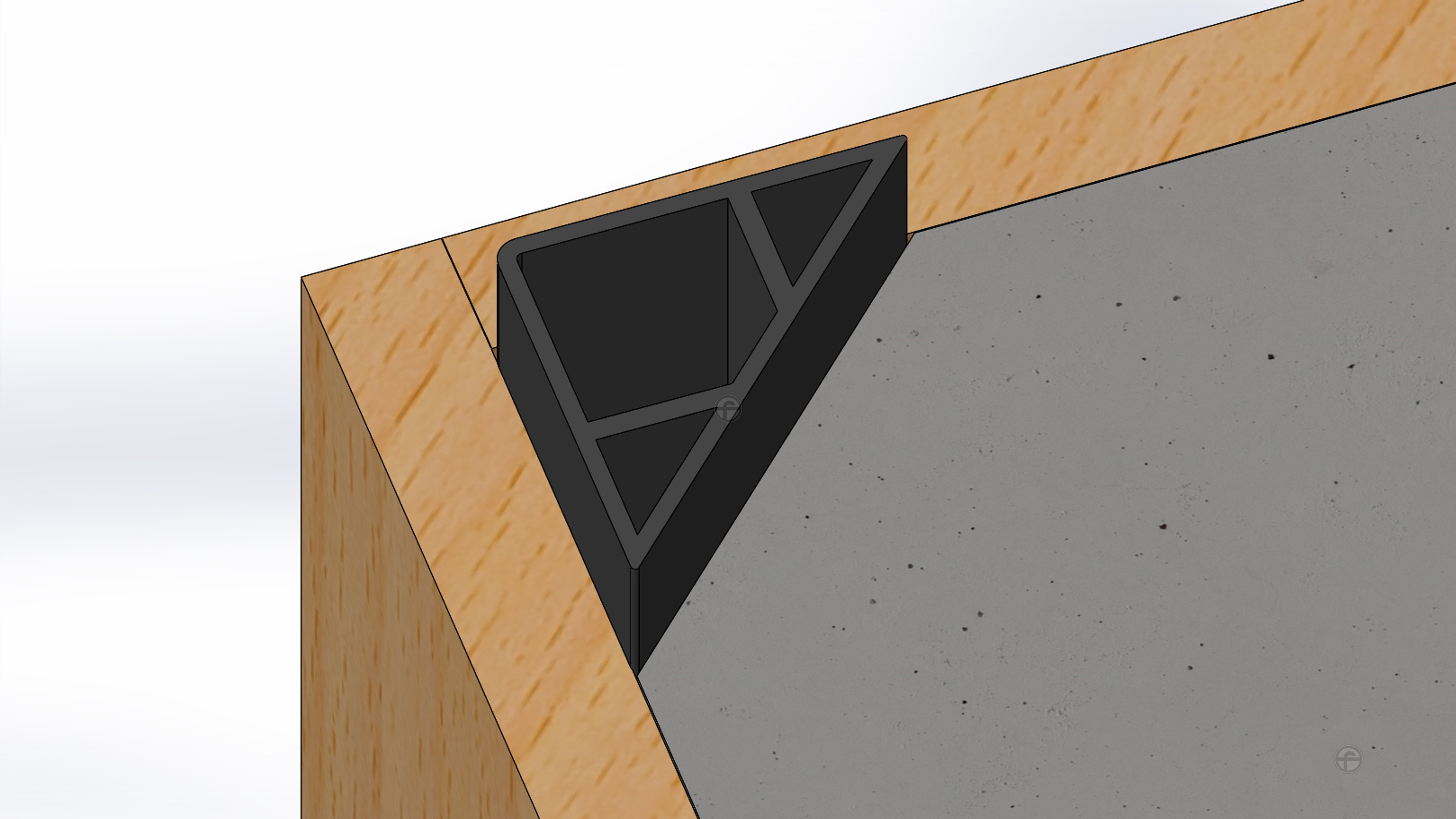 Chamfer Corner Bead | Triangular Timber Fillet - Cheng Feng