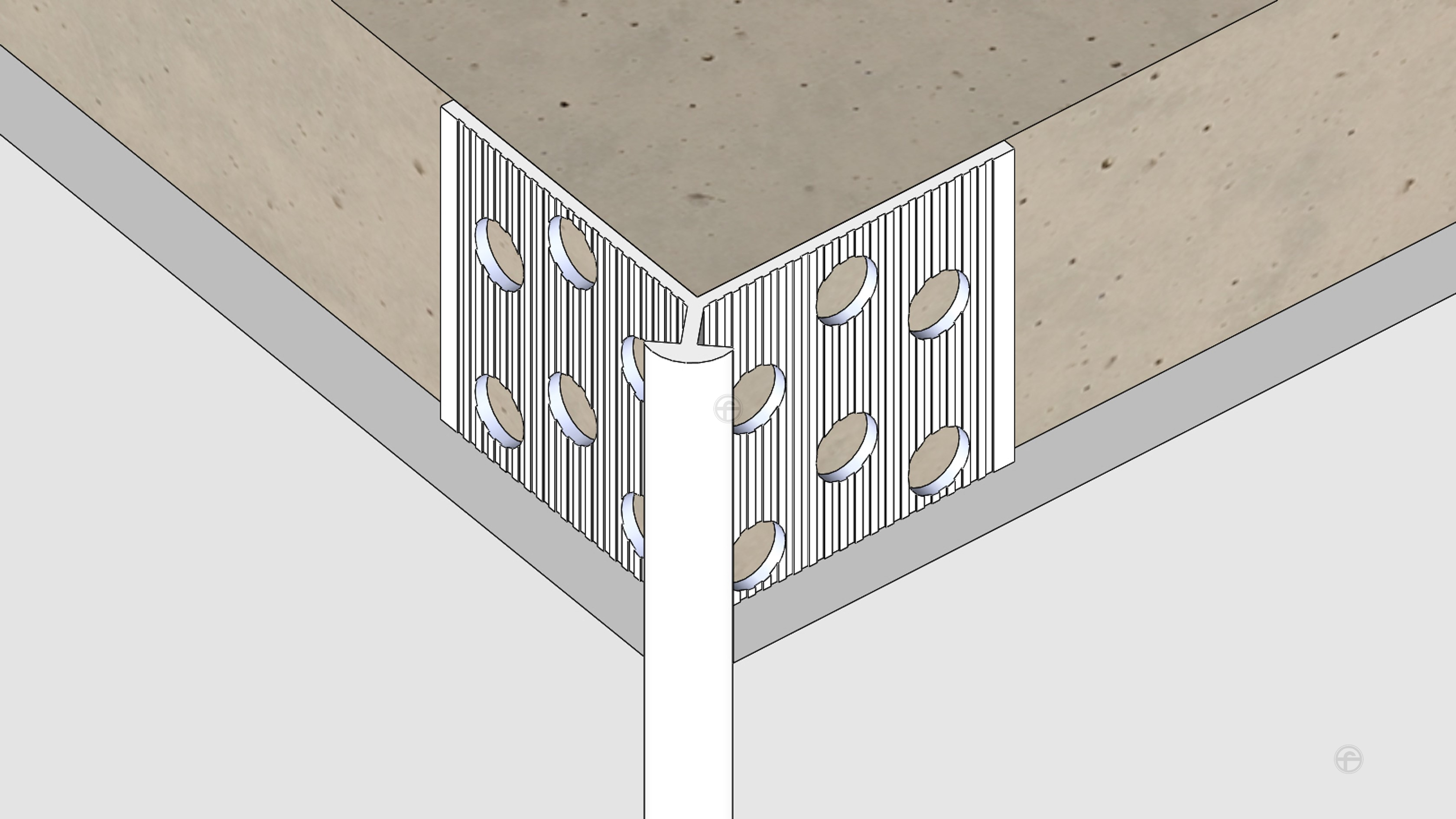 High Profile, Rounded Corner Bead