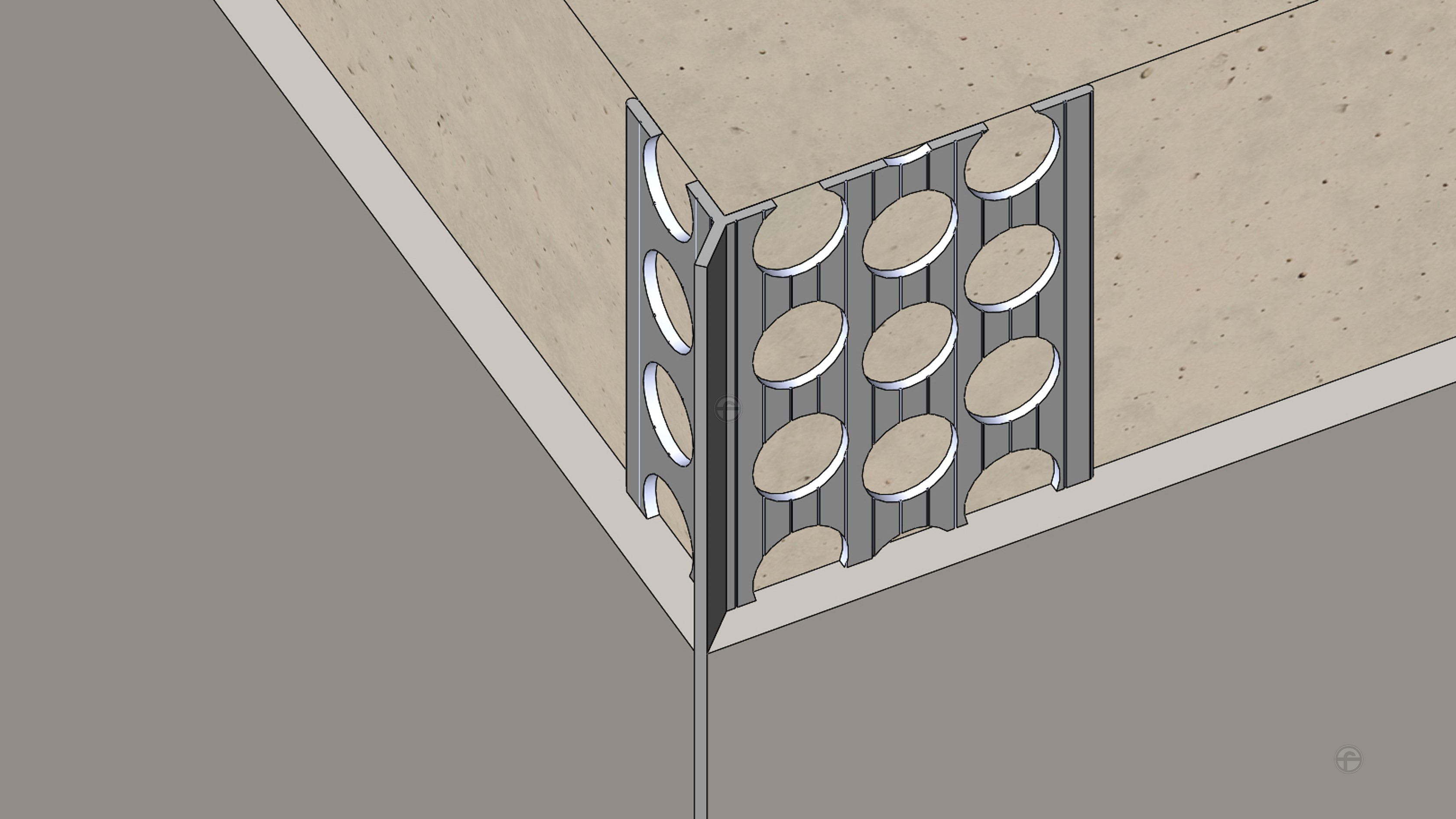 A型尖嶺水泥收邊條