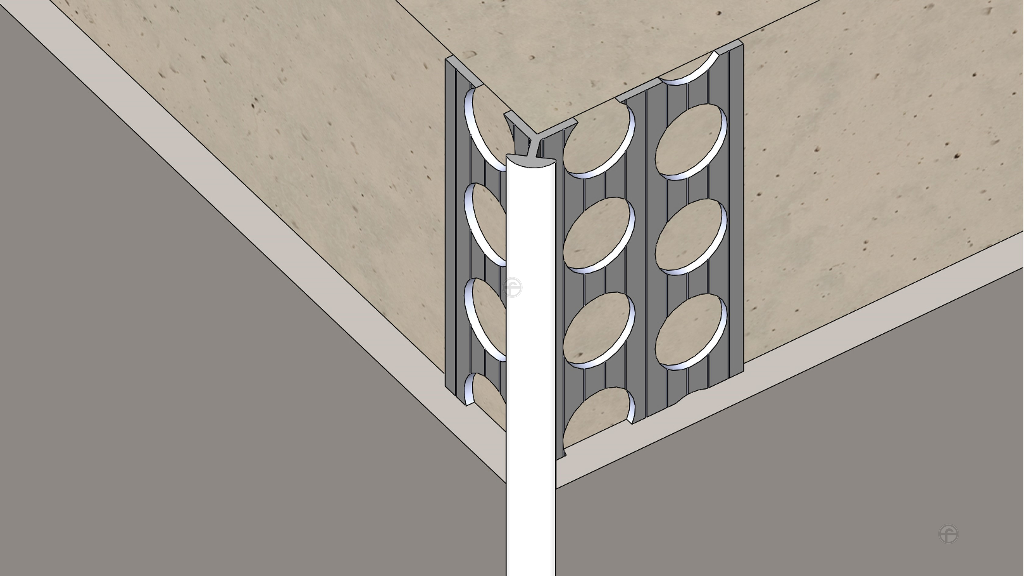 A型白圓嶺水泥收邊條