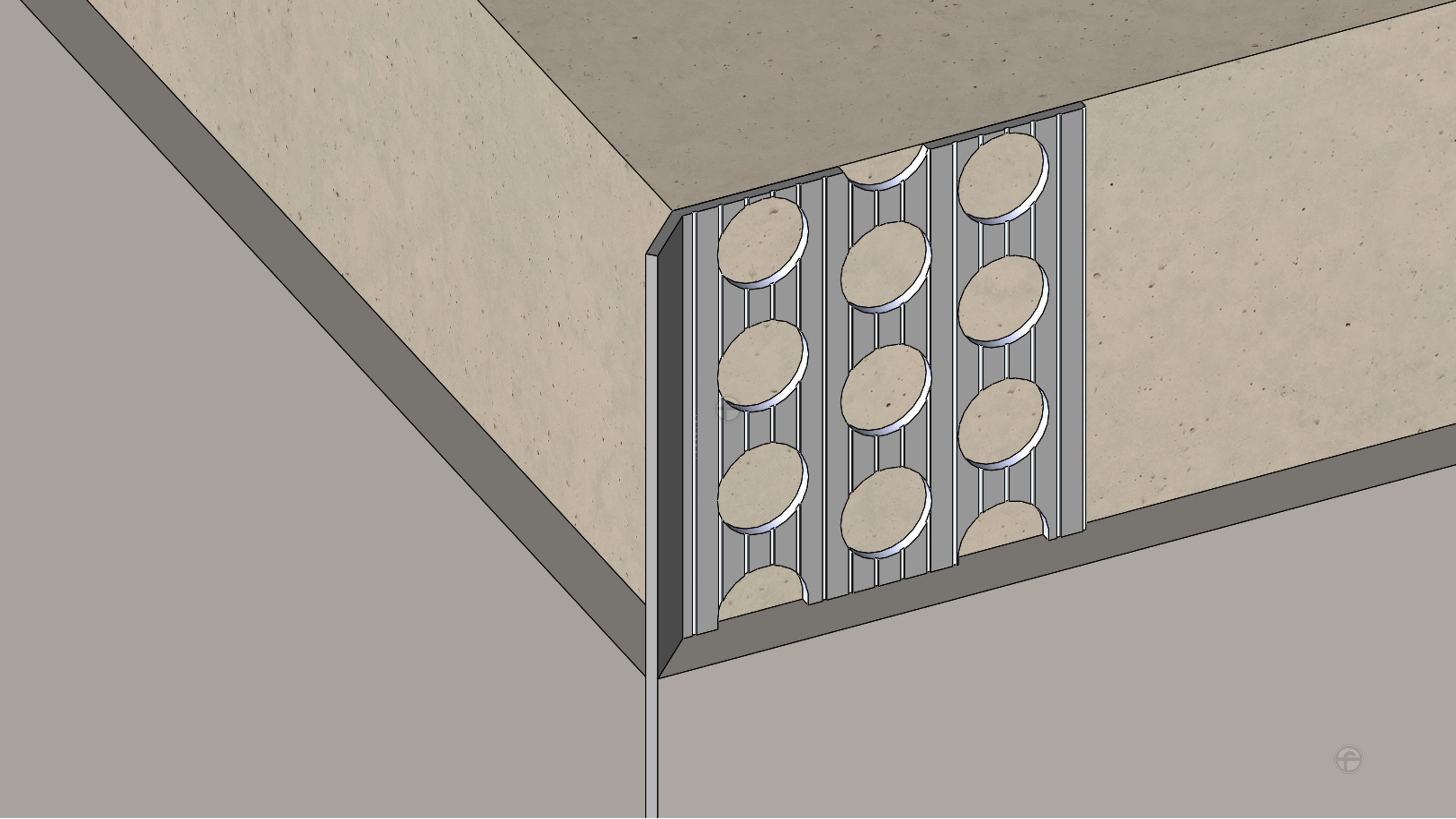 L無骨型尖嶺水泥收邊條