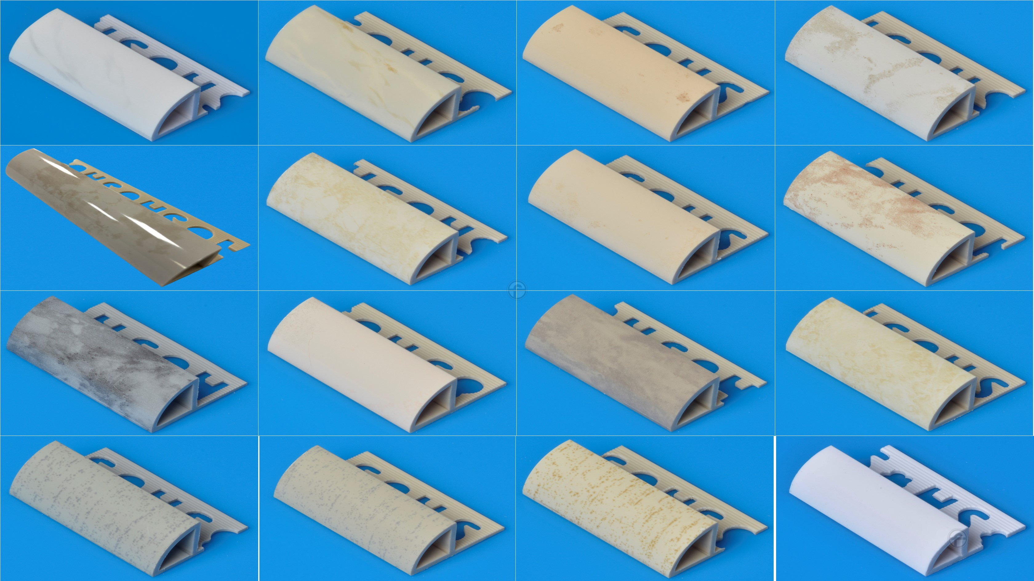 彩紋塑鋼修邊條V各式顏色