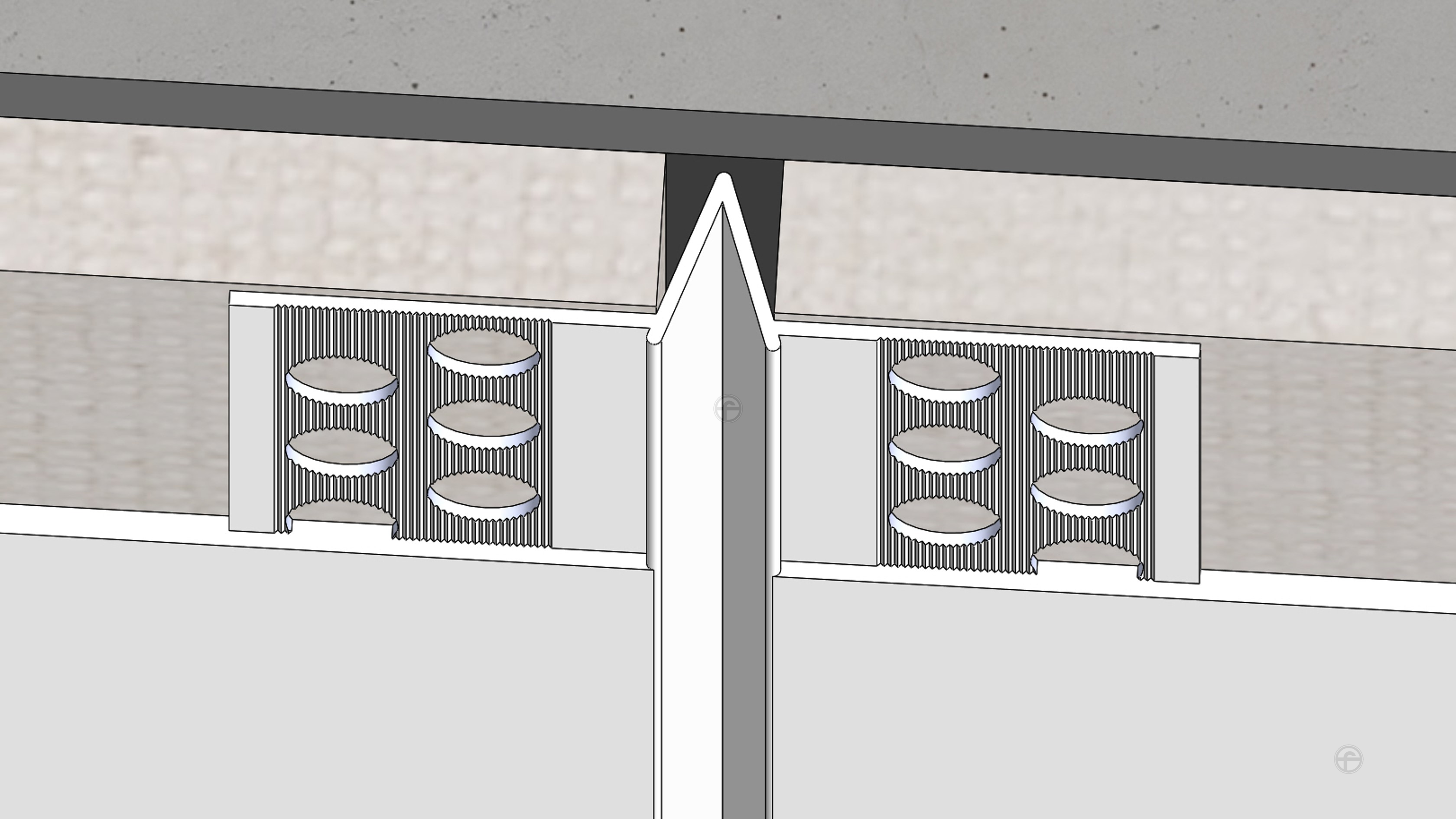 V型 石膏板牆面間隔條